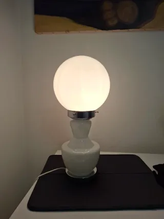 Lampada vintage vetro e metallo