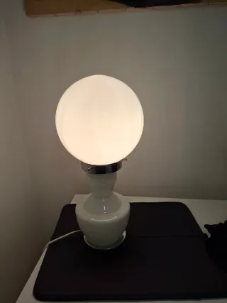 Lampada vintage vetro e metallo