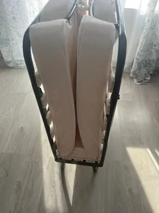 Cama Plegable Metal y Madera