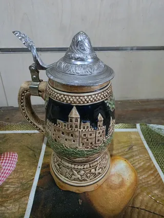 Jarra cerveza musical antigua