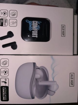 Auriculares Ale Hop Negros y Blancos