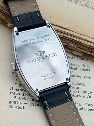 Philip Watch Orologio Uomo Nero Argento