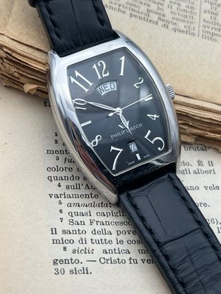 Philip Watch Orologio Uomo Nero Argento