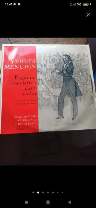 Vinilo Yehudi Menuhin - Paganini Conciertos