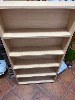 Estantería de madera 5 baldas