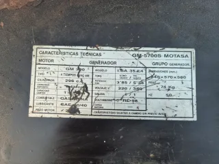 Grupo electrógeno trifásico