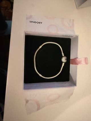 Pulsera Pandora Corazón Plata