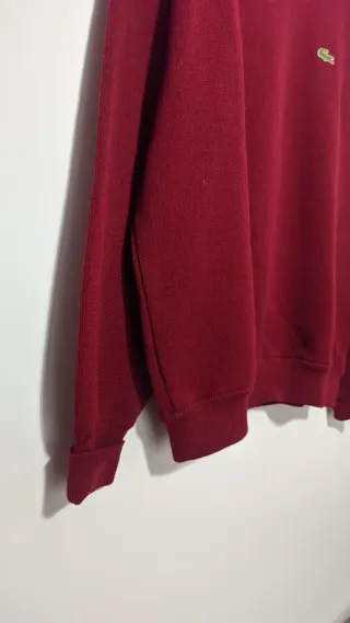 Jersey Lacoste vintage color burdeos