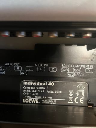 Televisor Loewe Negro