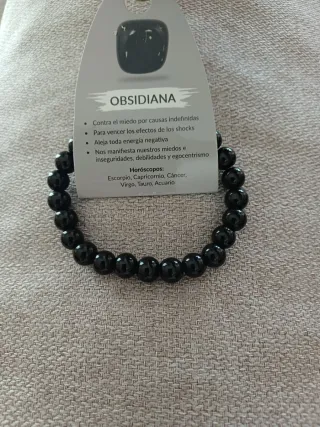 Pulsera de Obsidiana Negra