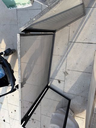 Conjunto chimenea metal negro