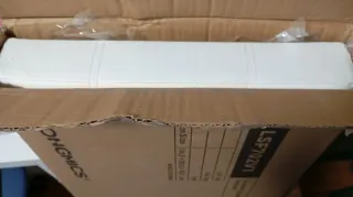 Baúl Almacenamiento Songmics Piel, Blanco 110cm