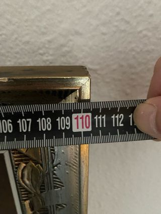 Cuadro paisaje óleo marco dorado