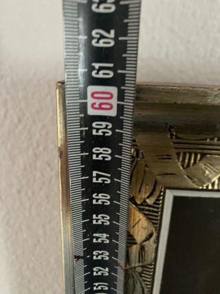 Cuadro paisaje óleo marco dorado