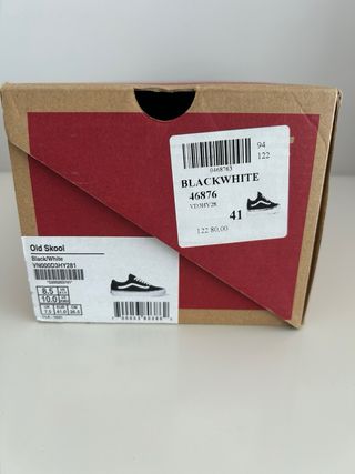 Zapatillas Vans Old Skool Negras Talla 41