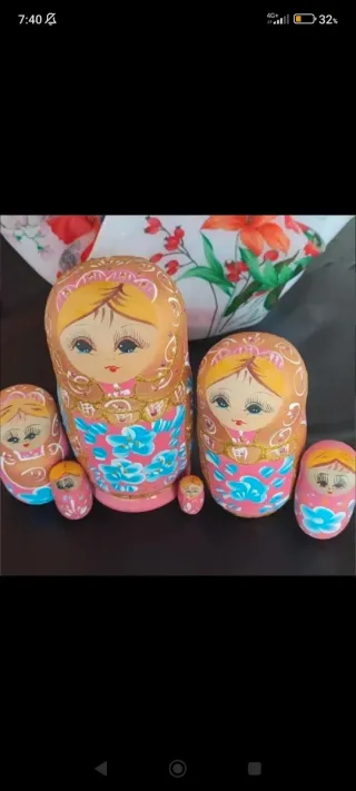 Matrioska russa dipinta a mano