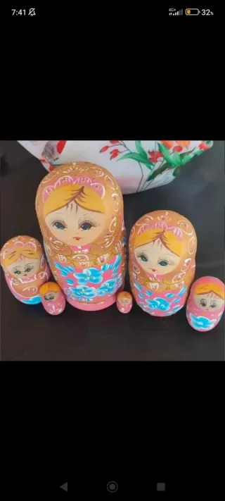 Matrioska russa dipinta a mano