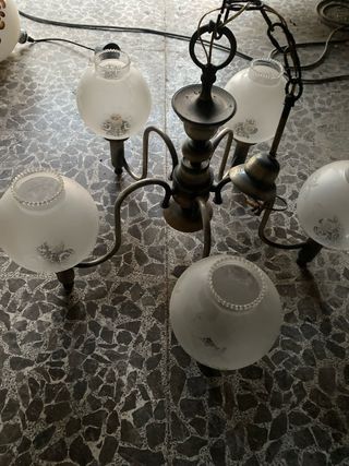 Lámpara de techo 5 brazos
