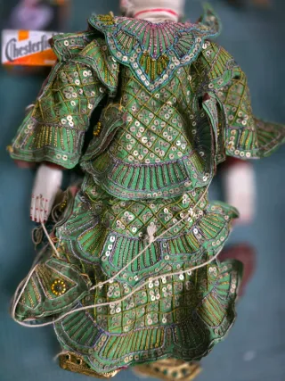 Marioneta antigua de madera