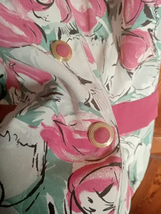 Camisa floral vintage talla 42