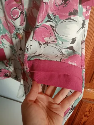 Camisa floral vintage talla 42