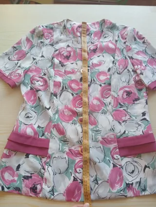 Camisa floral vintage talla 42