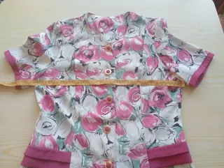 Camisa floral vintage talla 42