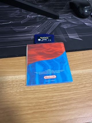 Cartuccia Pokemon Edizione Zaffiro GBA e libretto