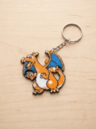 Llavero Charizard Pokémon Pixel Art