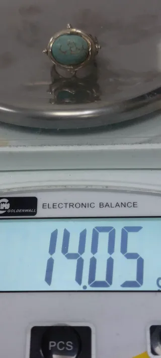 Anillo Plata Ley Turquesa