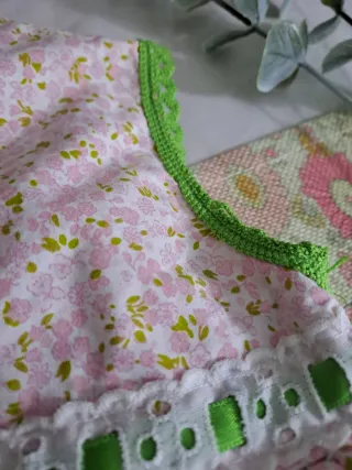 Vestido bebé niña floral rosa