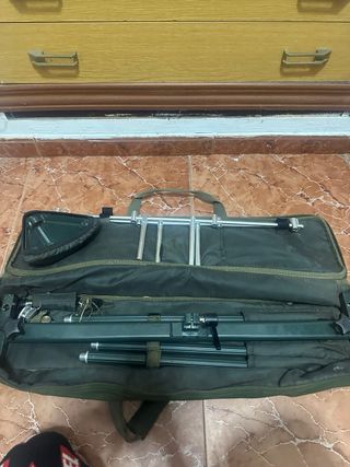 Caña de pesca Carpmax 12 pies + carrete Vega+Tripo