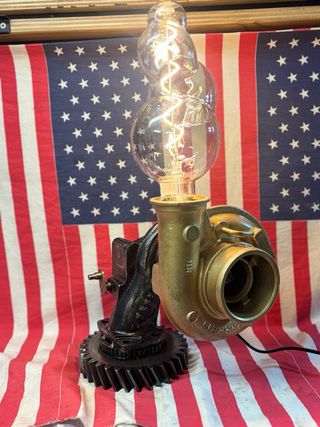 Lampada Design Turbo Metallo Vetro