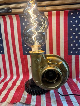 Lampada Design Turbo Metallo Vetro