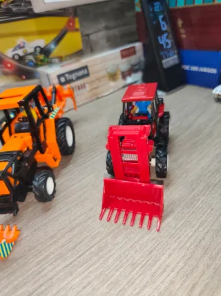 Lote 3 Tractores Escavadoras de Juguete