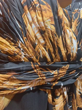 Vestido largo estampado talla 42