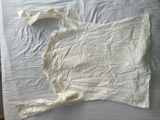 Camisa blanca vintage estilo coquette Y2K