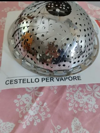Cestello per vapore in acciaio