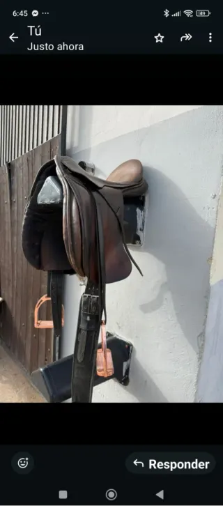 Silla de montar de cuero