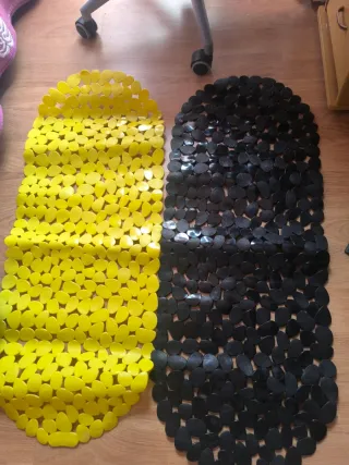 Alfombra de Bañera Piedras Negras de. 100x38