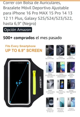 Brazalete Deportivo HAISSKY para Correr 2 unidades