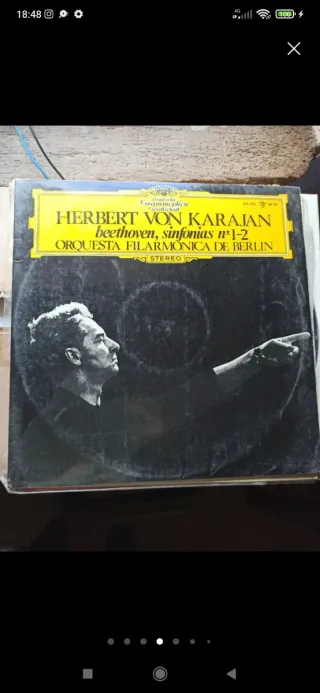 Vinilo Herbert Von Karajan Beethoven Sinfonías 1-2