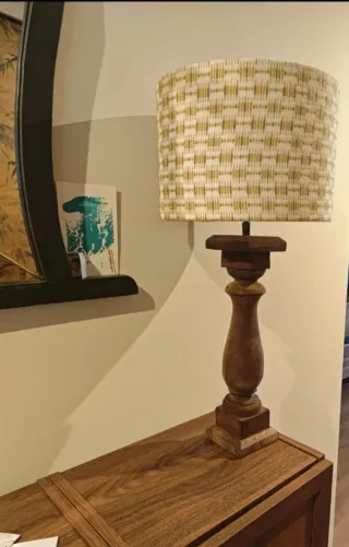 Pantalla lámpara tela 30cm