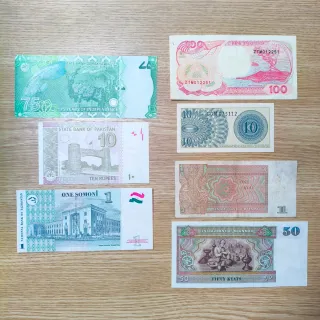 Lote Billetes Asiáticos Varios Países