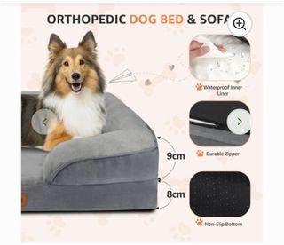 Cama para perro grande 135x107x17cm