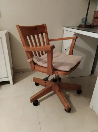 Mesa de estudio blanca madera y cristal