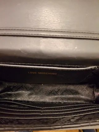 Bolso Moschino Negro y Dorado