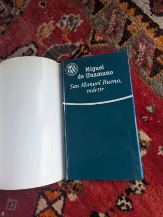 Libro san Manuel bueno, martir