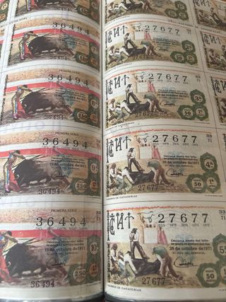 Lotería Nacional 1971 Completa