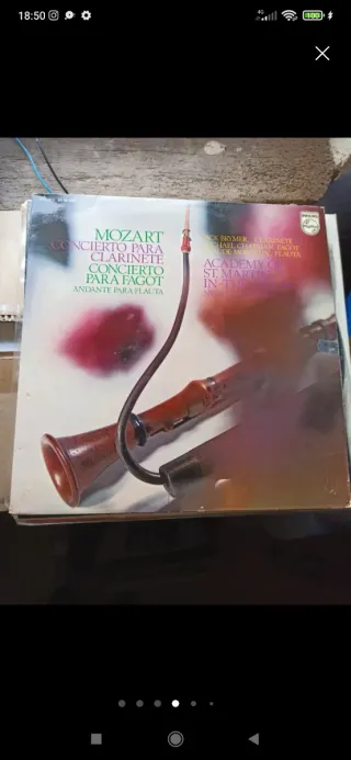 Vinilo Mozart Concierto para Clarinete